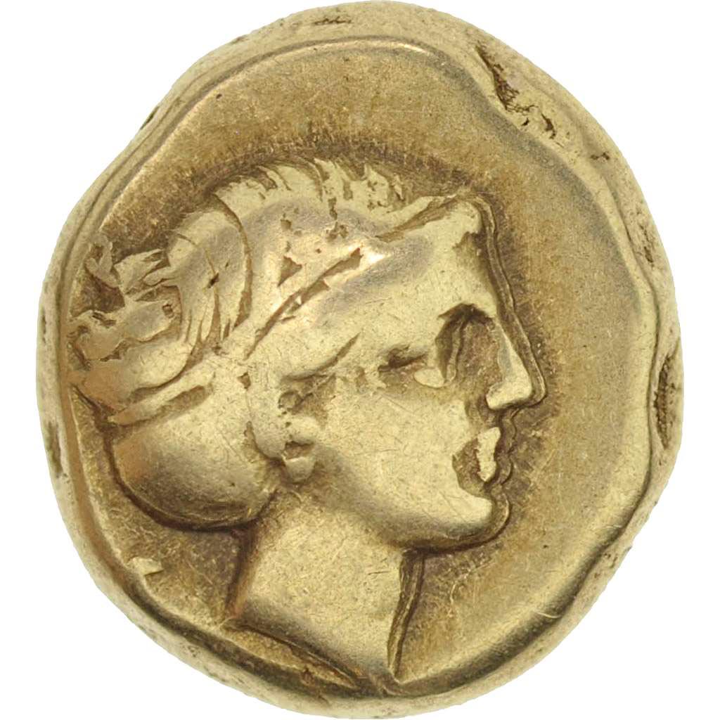 Coin, Lesbos, 480-350 Bf JC, Mytilene, Apollo, Hekte, EF(40-45), Electrum