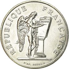Moneta, Francja, Droits de l'Homme, 100 Francs, 1989, AU(55-58), Srebro, KM:970