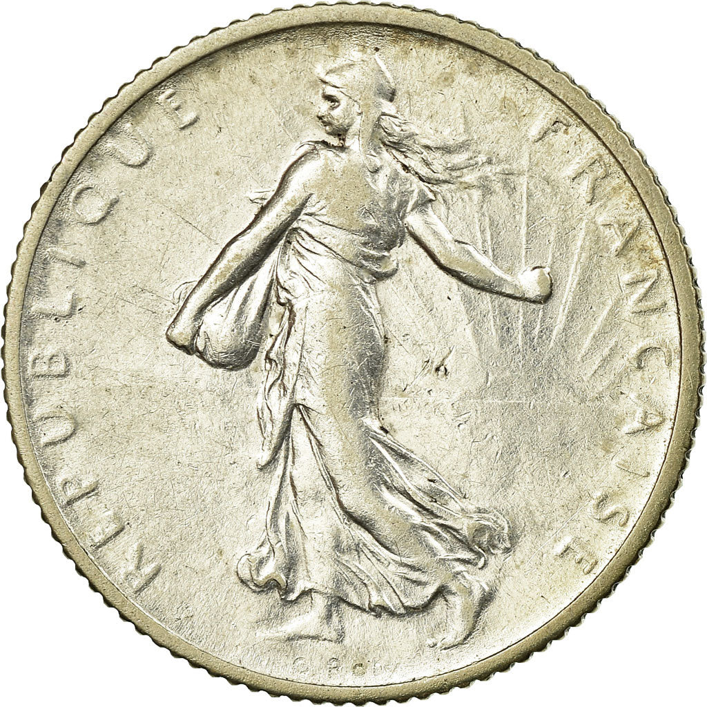 Monnaie, France, Semeuse, Franc, 1915, Paris, TTB, Argent, Gadoury:467, KM:844.1