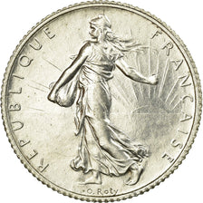 Coin, France, Semeuse, Franc, 1919, Paris, AU(55-58), Silver, KM:844.1