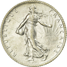Coin, France, Semeuse, Franc, 1916, Paris, AU(55-58), Silver, KM:844.1