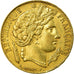 Moneta, Francia, Cérès, 20 Francs, 1851, Paris, BB+, Oro, KM:762, Gadoury:1059
