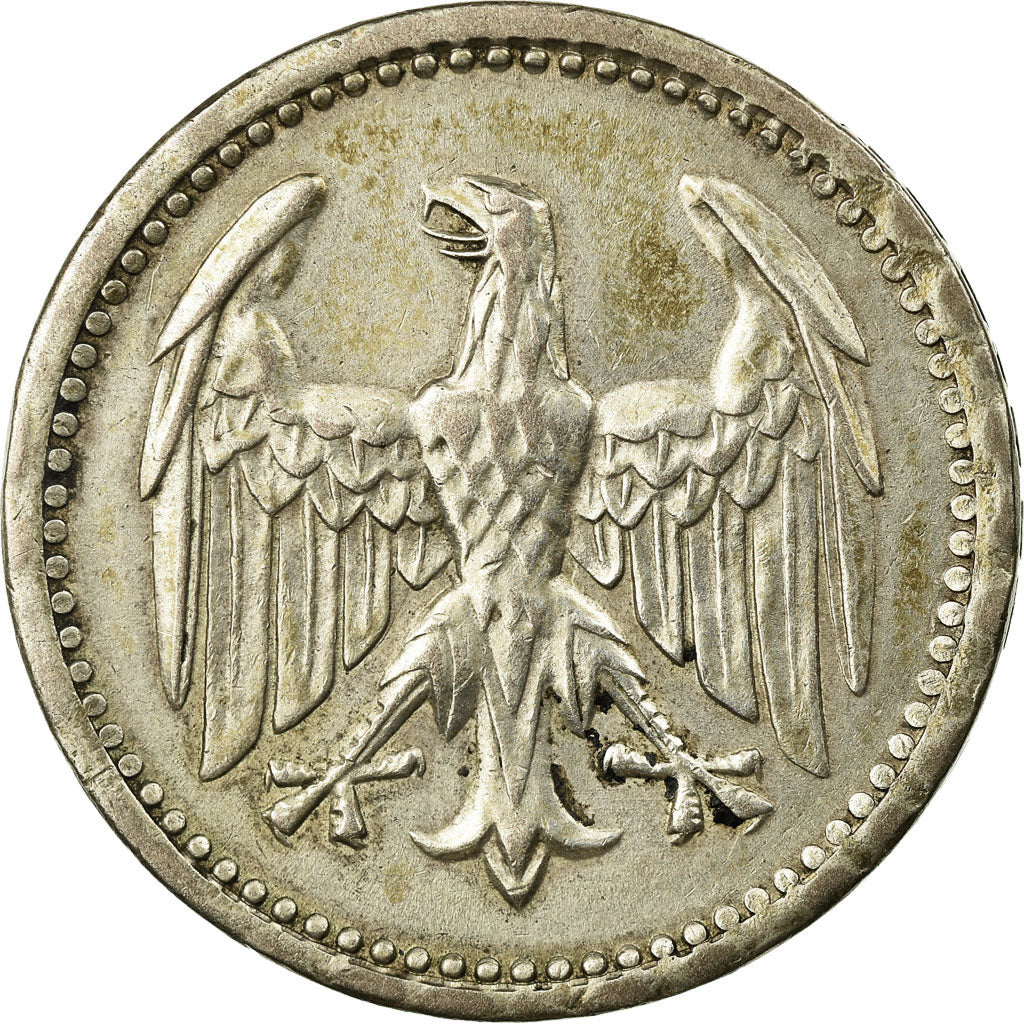 Coin, GERMANY, WEIMAR REPUBLIC, 3 Mark, 1924, Berlin, EF(40-45), Silver, KM:43