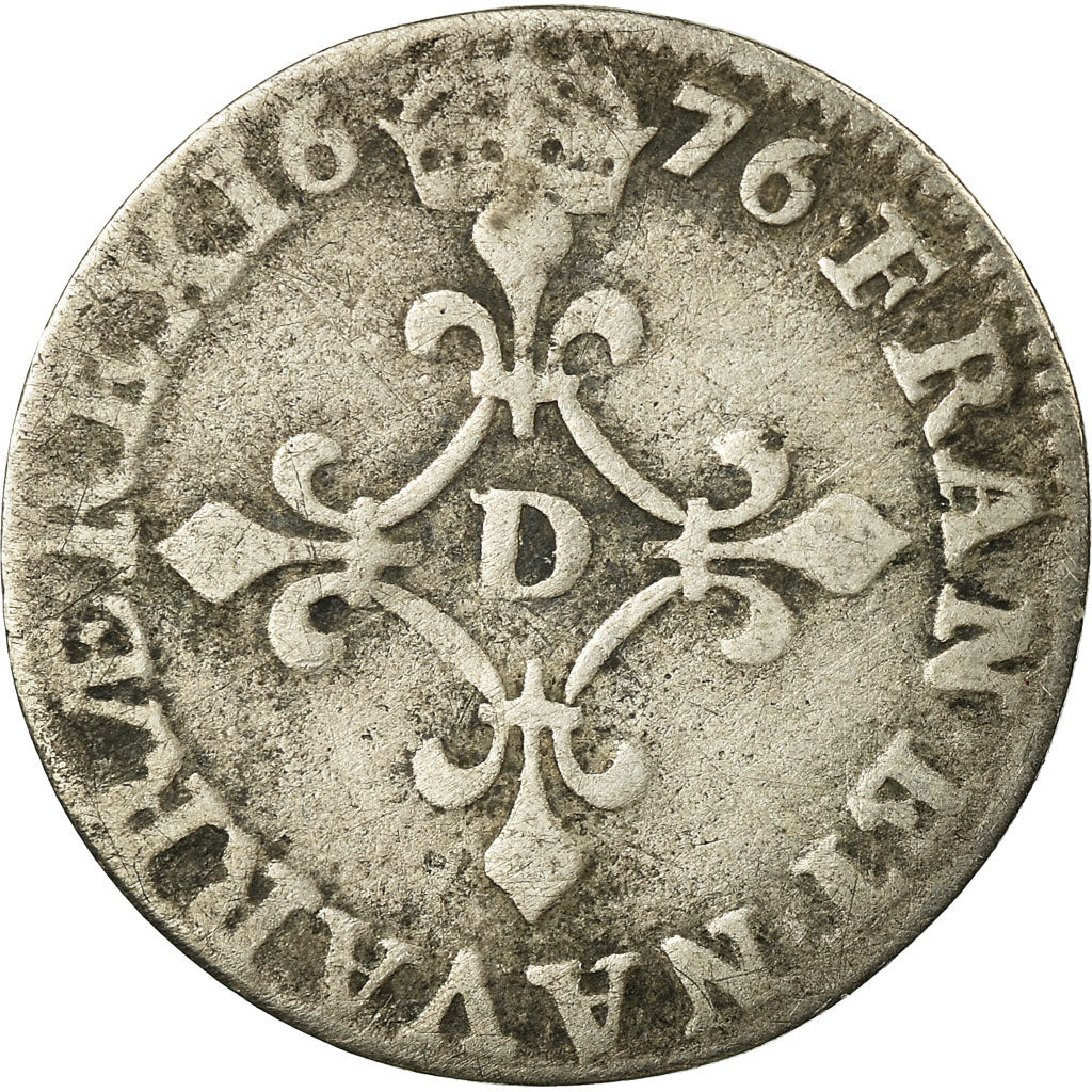 Monnaie, France, Louis XIV, 4 Sols dits « des Traitants »,1676, Paris, TB+