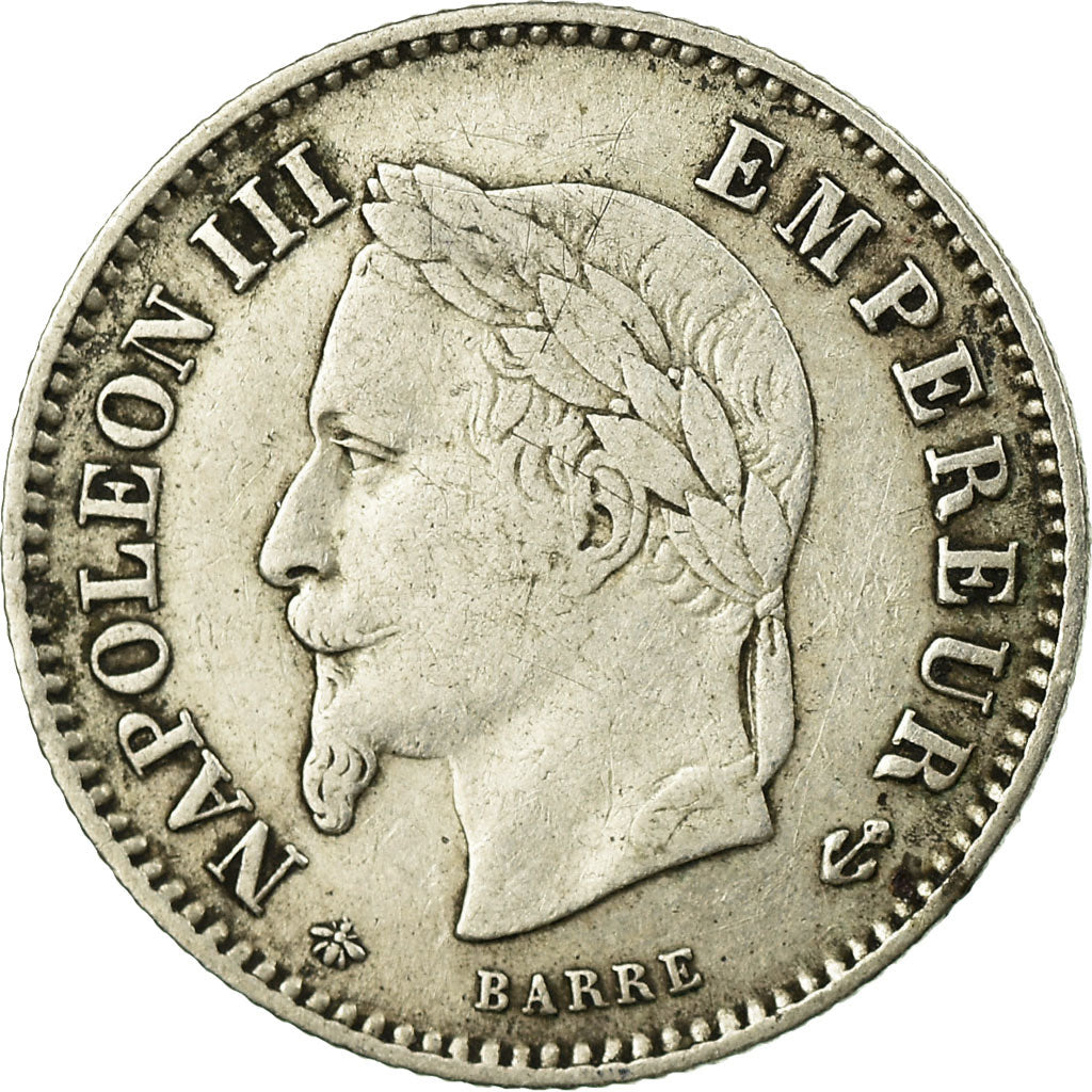 Monnaie, France, Napoleon III, 20 Centimes, 1867, Paris, TTB, KM 808.1