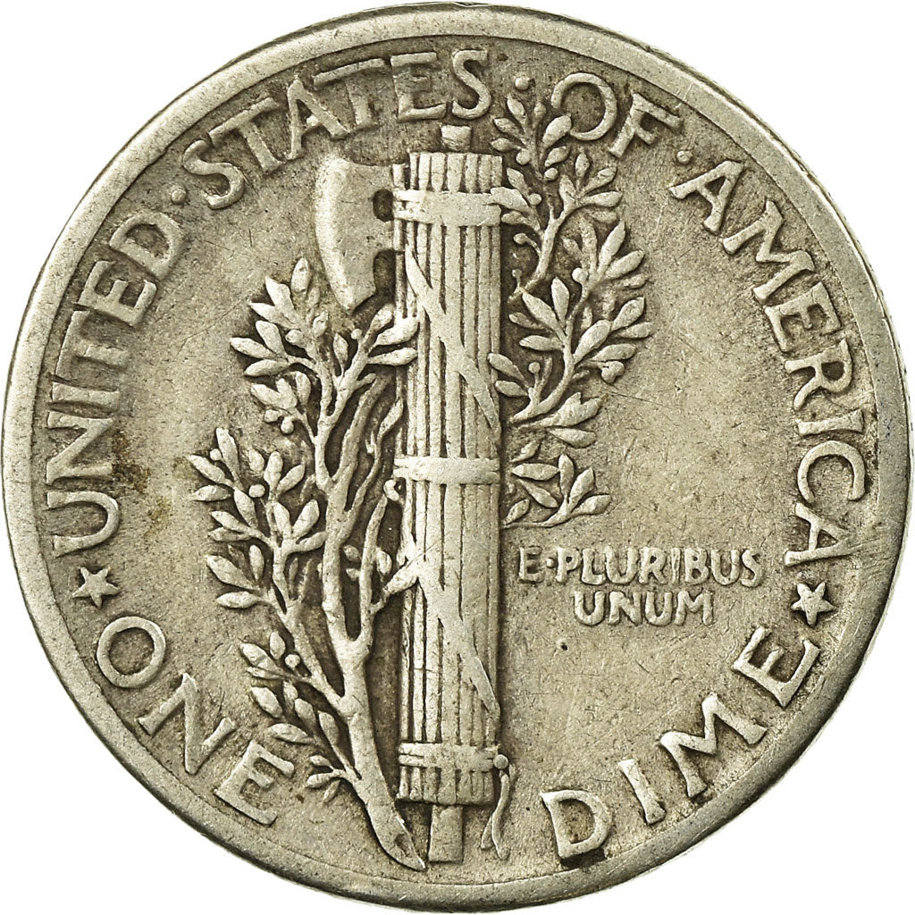 Coin, United States, Mercury Dime, Dime, 1935, Philadelphia,EF(40-45),KM 140