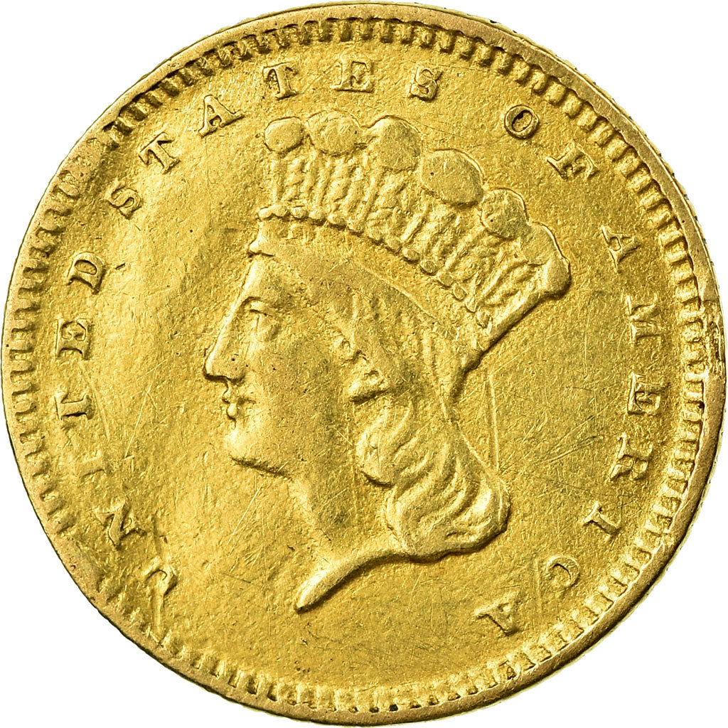 Coin, United States, Indian Head - Type 3, Dollar, 1873, Philadelphia, AU(50-53)