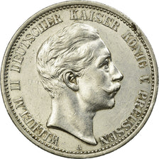 Coin, German States, PRUSSIA, Wilhelm II, 2 Mark, 1905, Berlin, AU(55-58),KM 522
