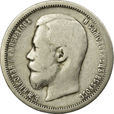 Monnaie, Russie, Nicholas II, 50 Kopeks, 1901, St. Petersburg, TB+, Argent