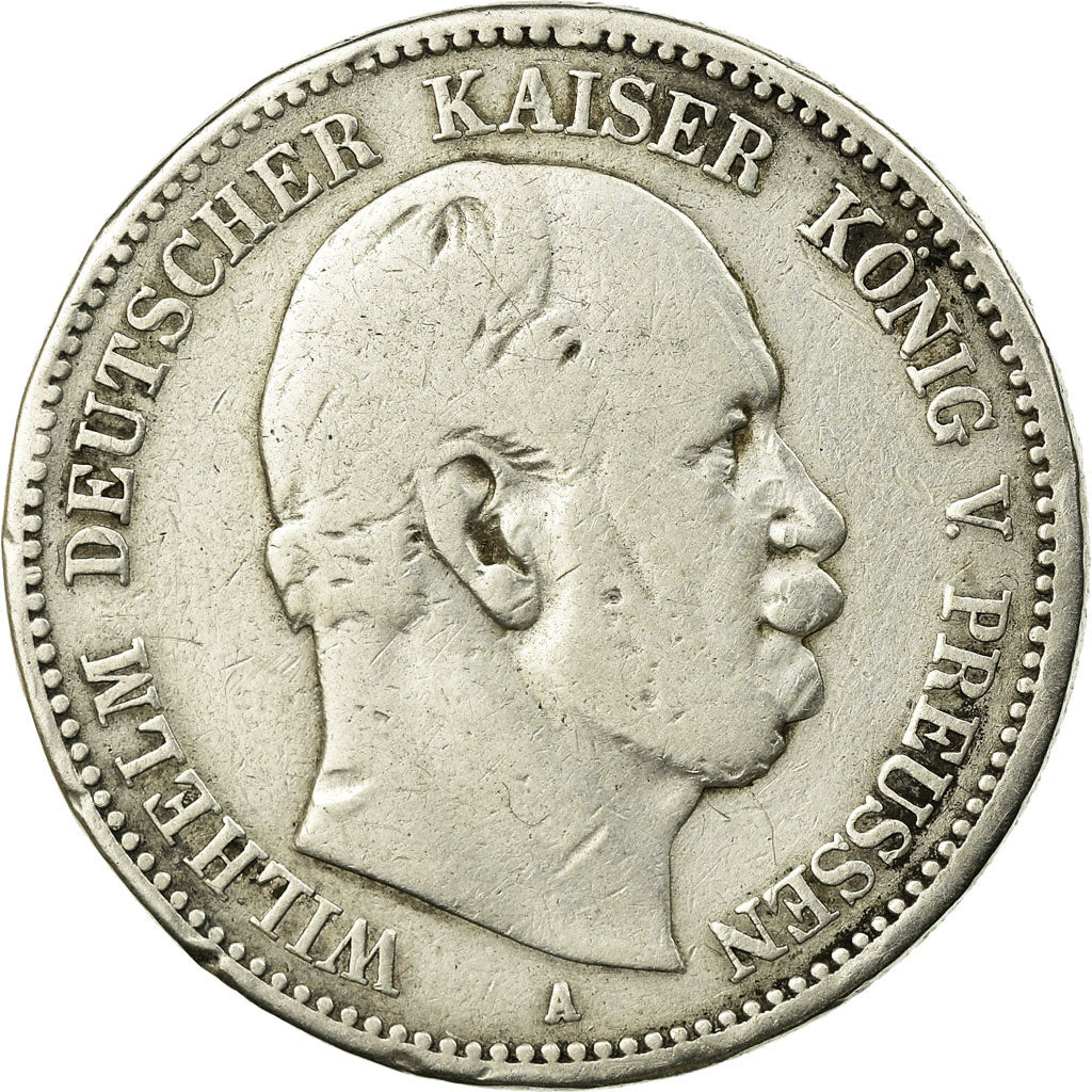 Coin, German States, PRUSSIA, Wilhelm I, 2 Mark, 1876, Berlin, VF(30-35)
