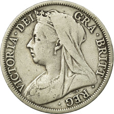Moneta, Gran Bretagna, Victoria, 1/2 Crown, 1900, MB, Argento, KM:782