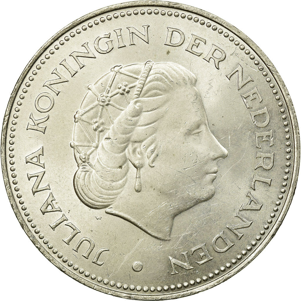 Monnaie, Pays-Bas, Juliana, 10 Gulden, 1970, SUP, Argent, KM:195