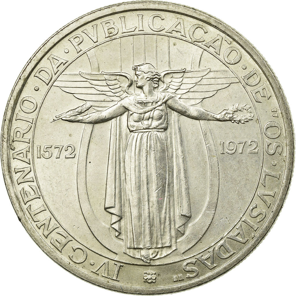 Coin, Portugal, 50 Escudos, 1972, AU(55-58), Silver, KM:602