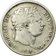 Coin, Great Britain, George III, Shilling, 1816, VF(30-35), Silver, KM:666
