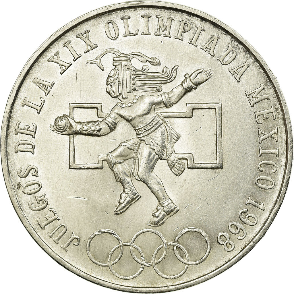 Moneda, México, 25 Pesos, 1968, Mexico, EBC, Plata, KM:479.1