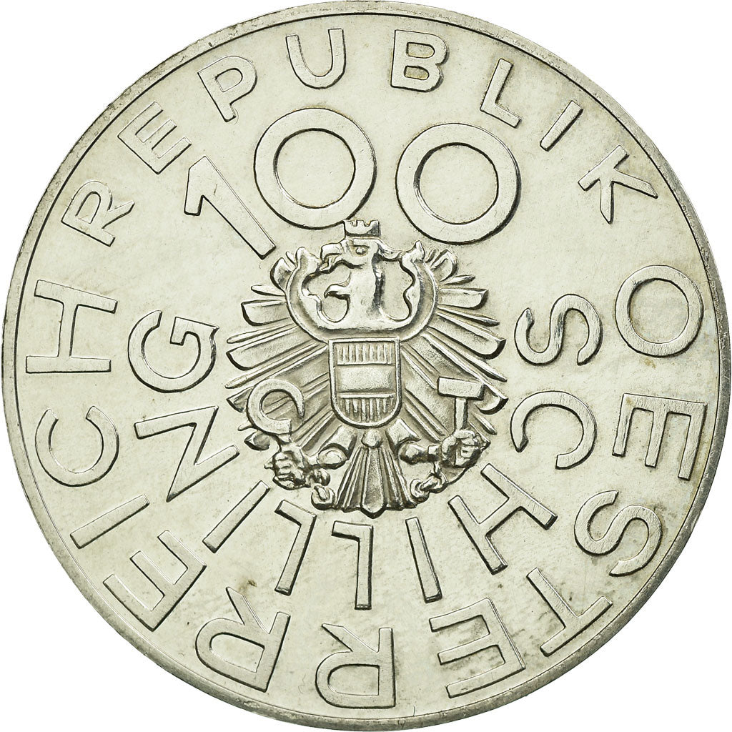 Coin, Austria, 100 Schilling, 1976, AU(55-58), Silver, KM:2932