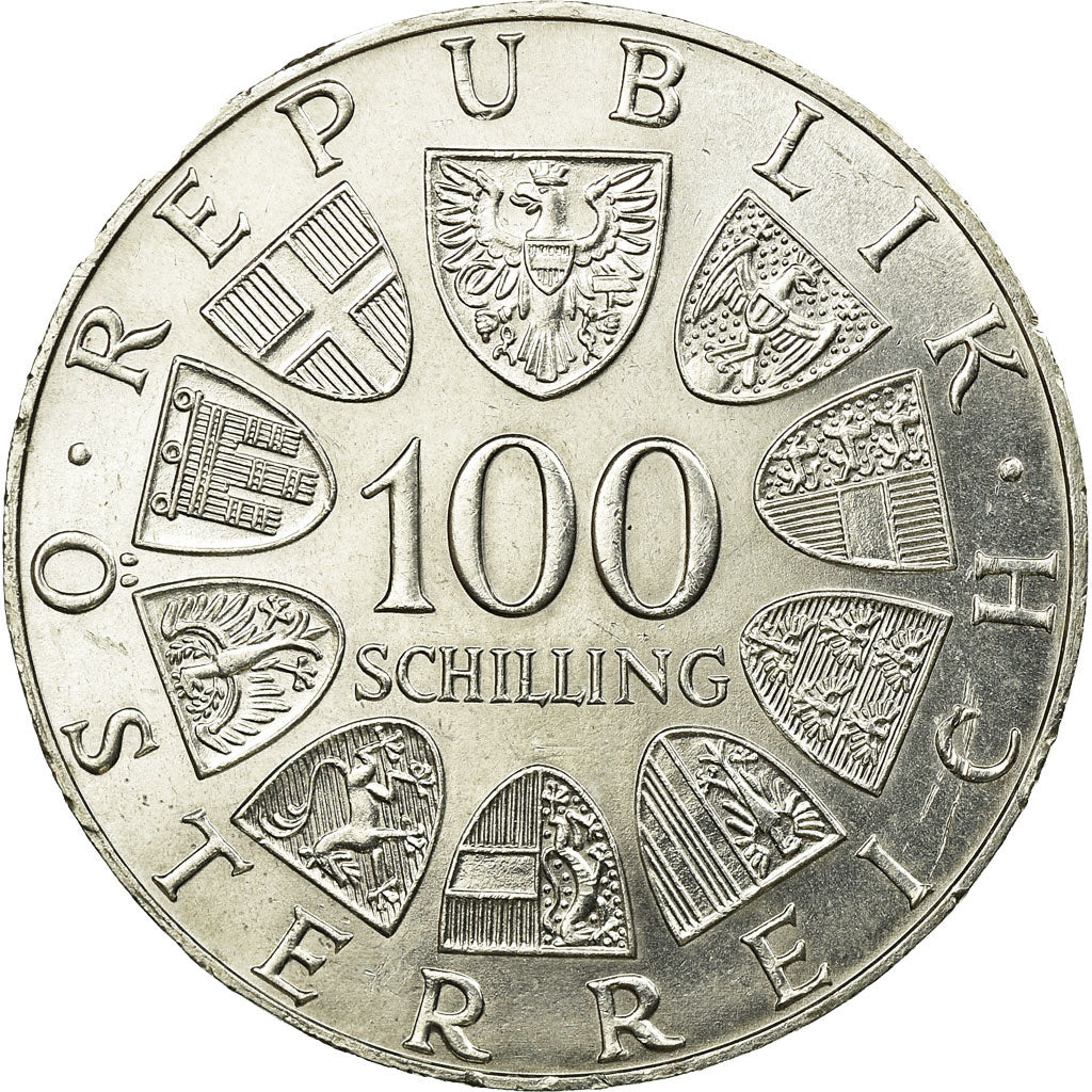 Coin, Austria, 100 Schilling, 1976, AU(55-58), Silver, KM:2930