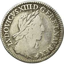 Moneta, Francia, Louis XIII, 1/12 Écu, 2e poinçon de Warin, buste drapé et