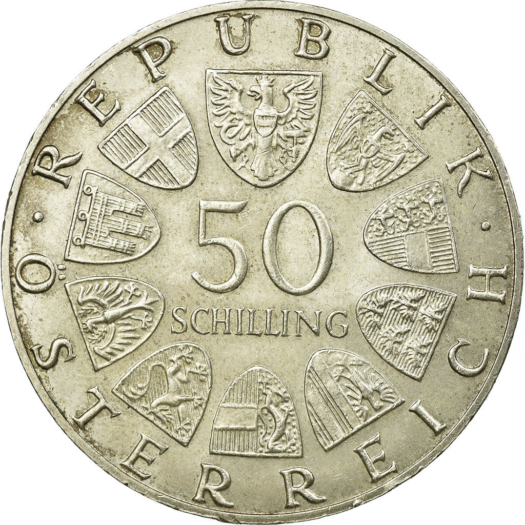Coin, Austria, 50 Schilling, 1978, AU(55-58), Silver, KM:2937