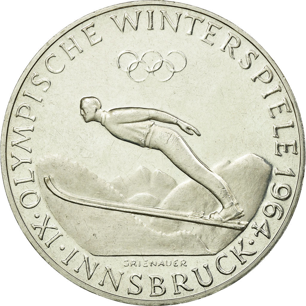 Coin, Austria, 50 Schilling, 1964, AU(55-58), Silver, KM:2896