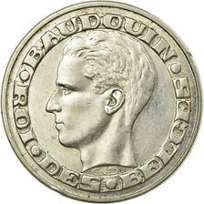 Moneta, Belgia, 50 Francs, 50 Frank, 1958, AU(55-58), Srebro, KM:150.1