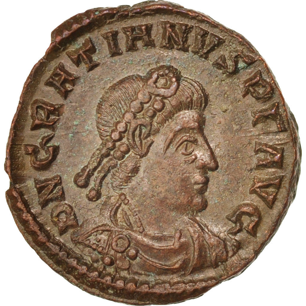 Gratian, Nummus, Siscia, AU(55-58), Bronze, RIC #14, 3.11