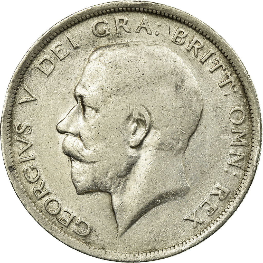 Coin, Great Britain, George V, 1/2 Crown, 1916, EF(40-45), Silver, KM:818.1