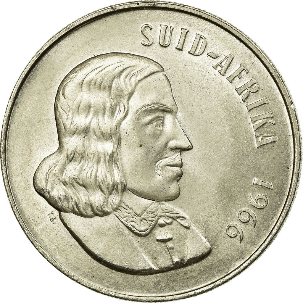 Coin, South Africa, Rand, 1966, AU(55-58), Silver, KM:71.2