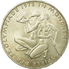 Coin, GERMANY - FEDERAL REPUBLIC, 10 Mark, 1972, Hamburg, AU(55-58), Silver