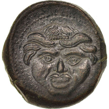 Sicily, Kamarina, Medusa, Tetras, Kamarina, AU(55-58), Bronze, 3.17