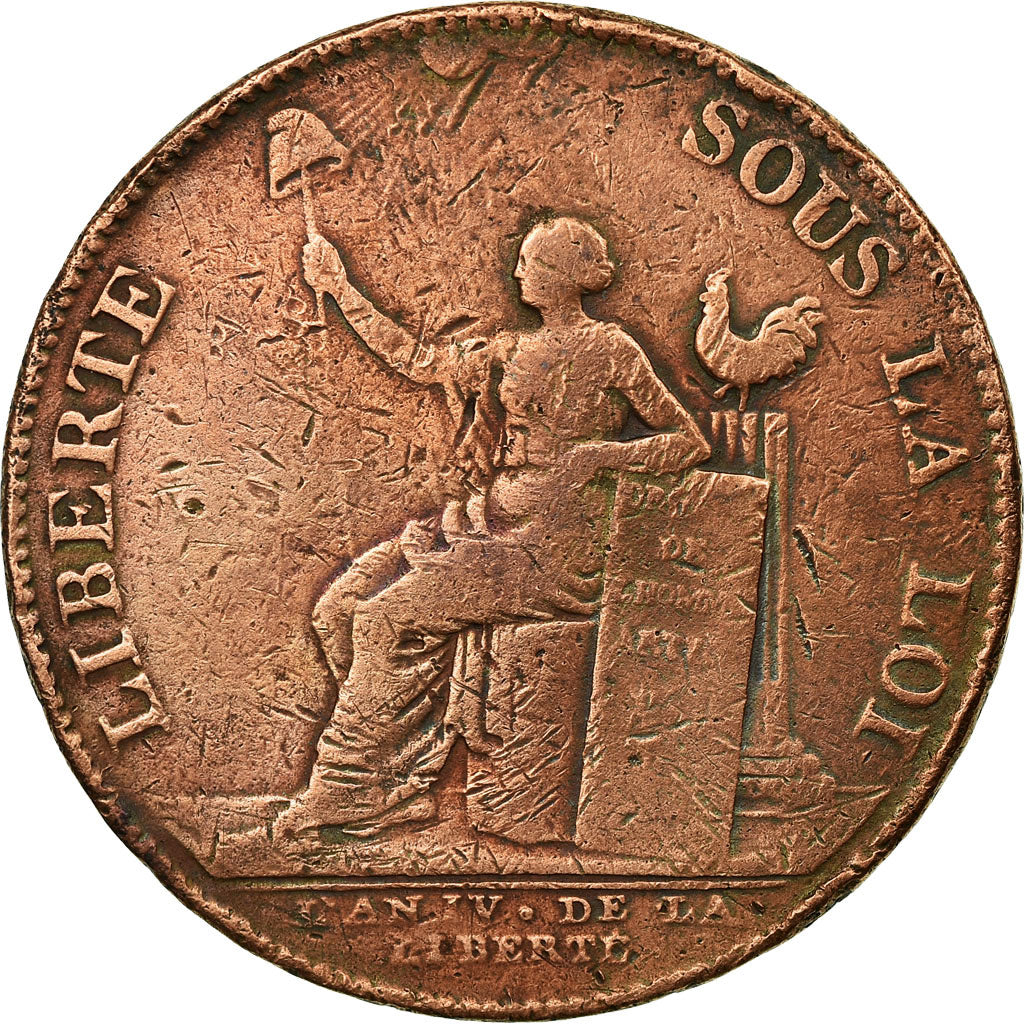 Monnaie, France, 2 Sols, 1792, Birmingham, TB+, Bronze, KM:Tn25