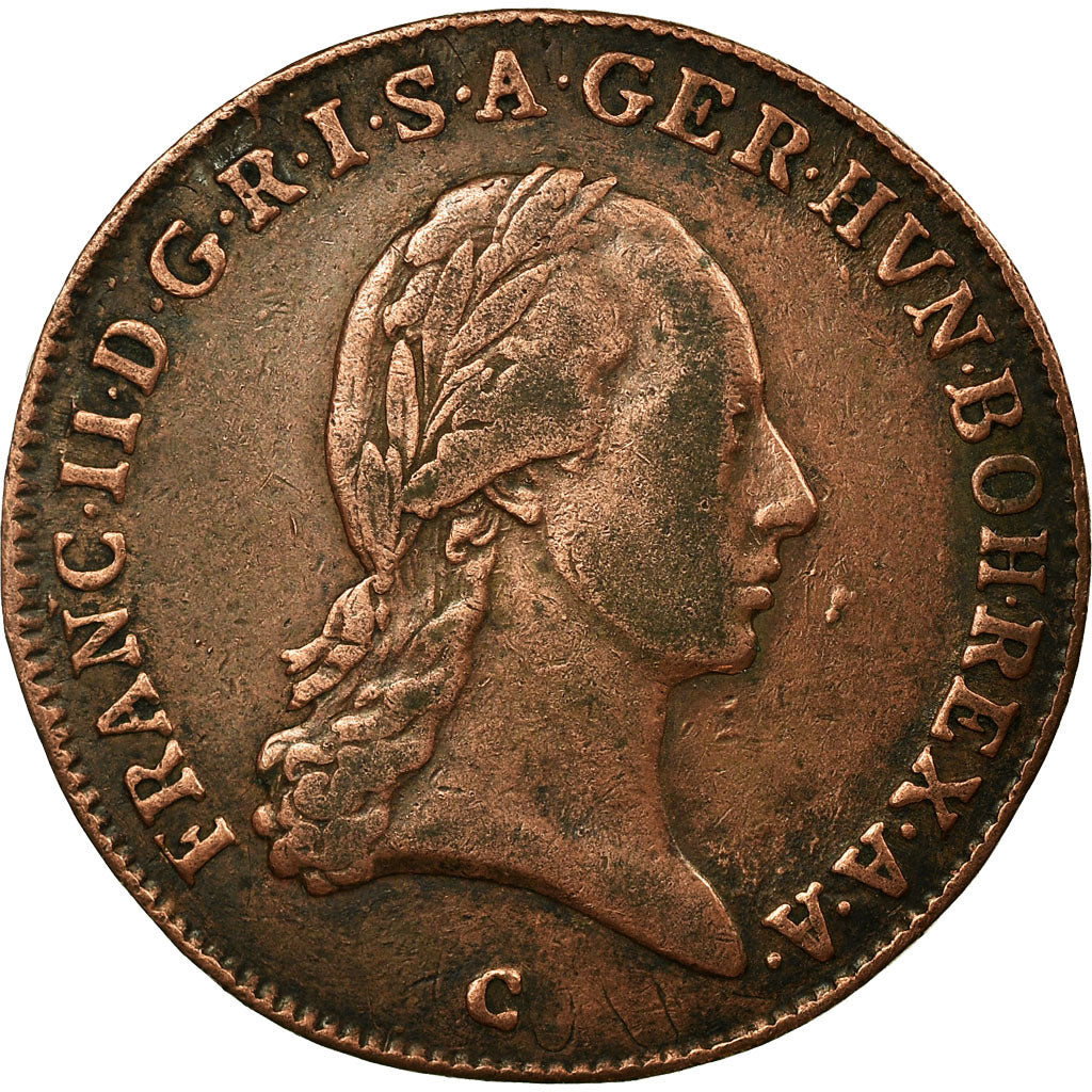 Coin, Austria, Franz II (I), 3 Kreuzer, 1800, Karlsburg, EF(40-45), Copper