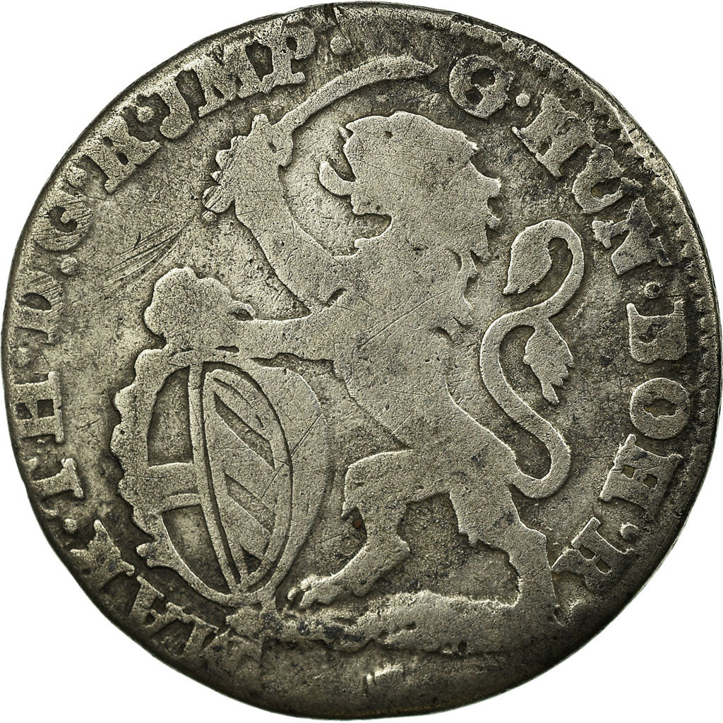 Coin, AUSTRIAN NETHERLANDS, Maria Theresa, Escalin,1750, Anvers, VF(30-35)