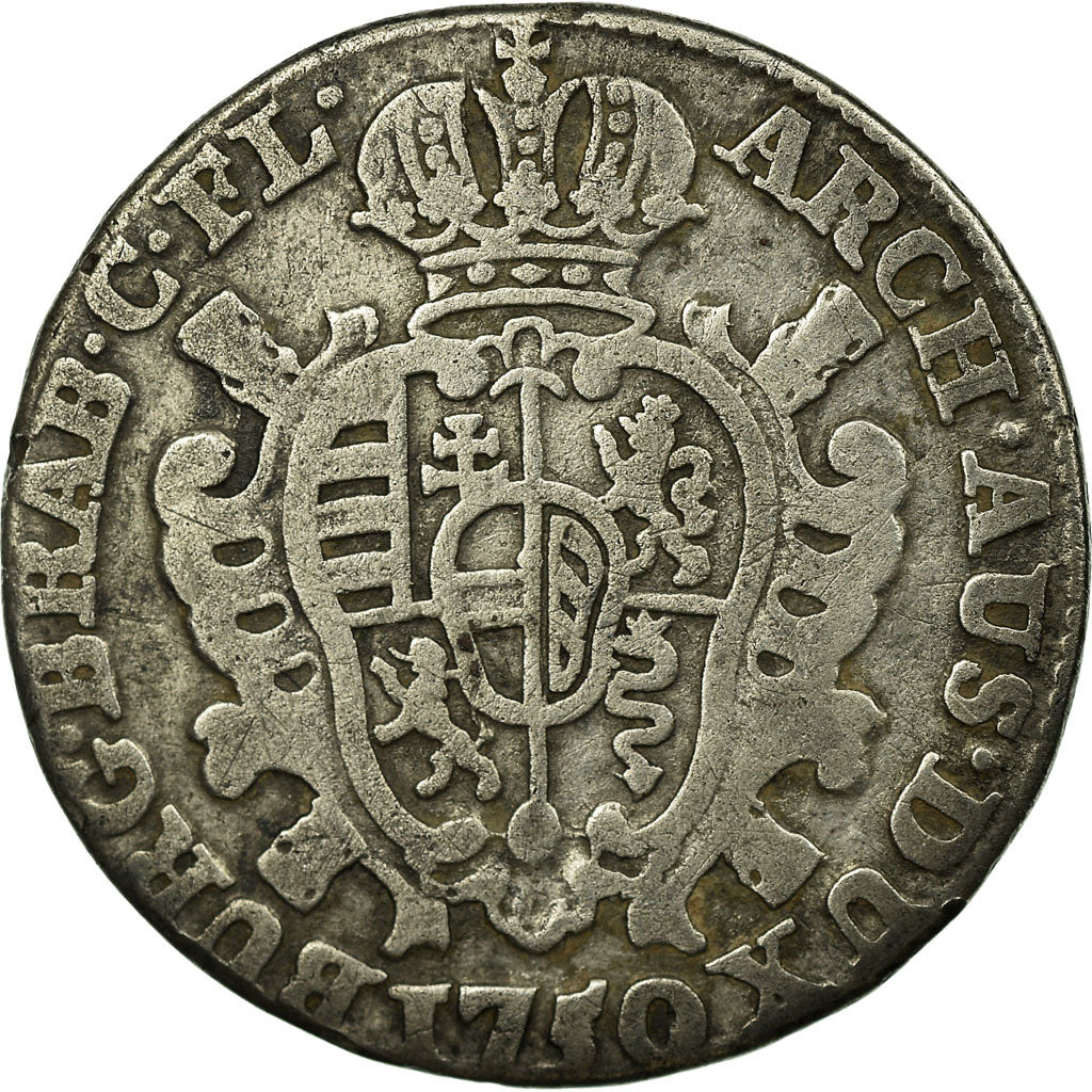 Coin, AUSTRIAN NETHERLANDS, Maria Theresa, Escalin,1750, Anvers, VF(30-35)