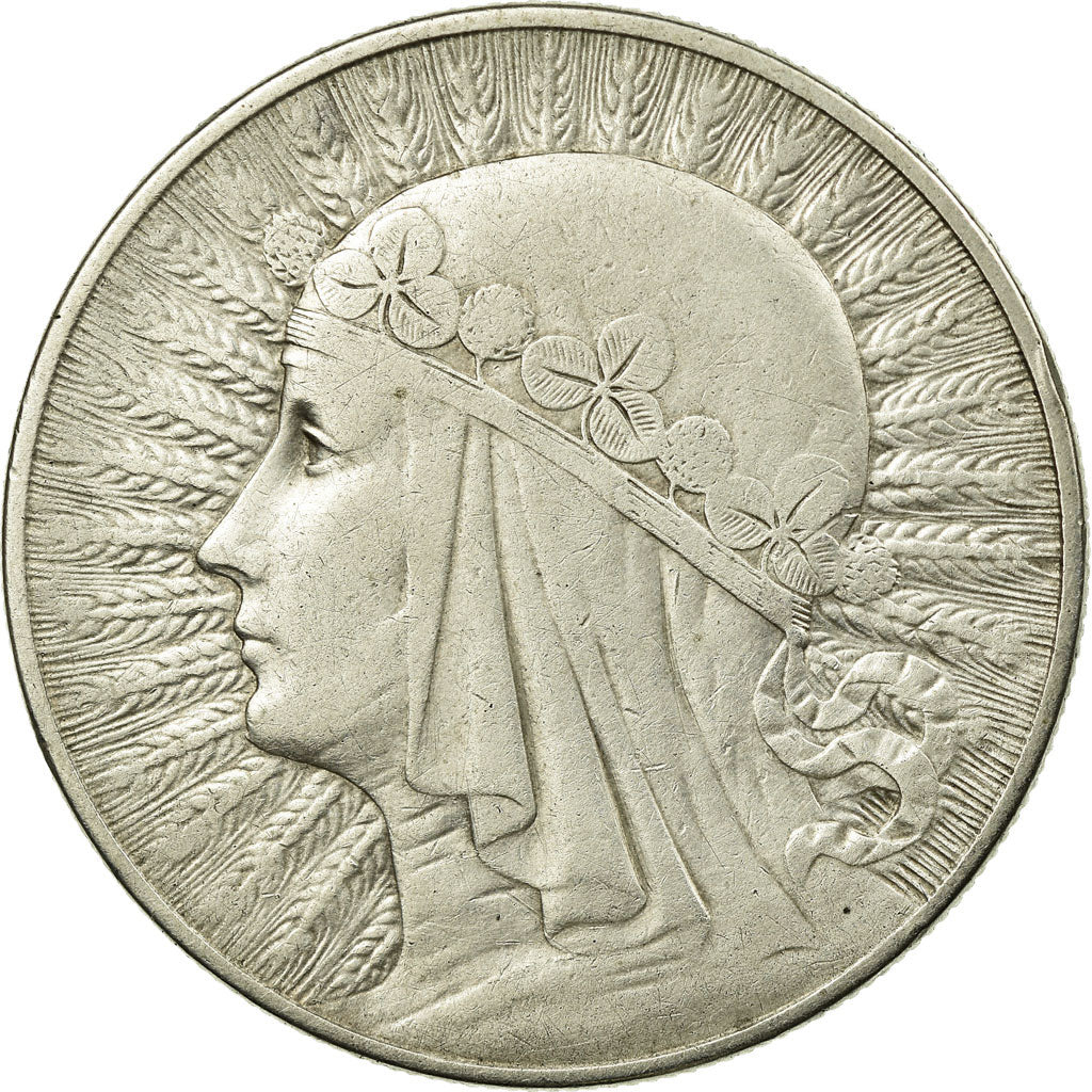Monnaie, Pologne, 10 Zlotych, 1933, Warsaw, TTB, Argent, KM:22