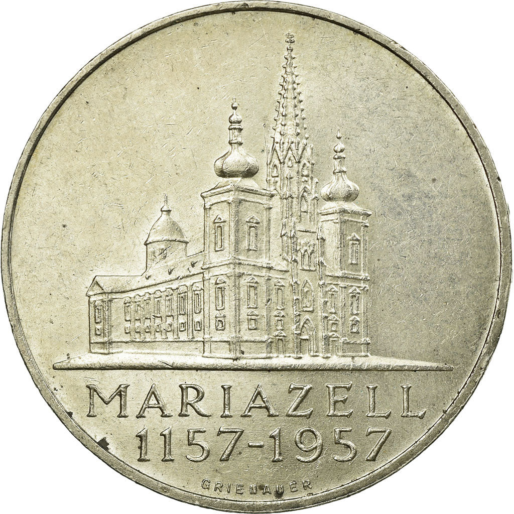 Coin, Austria, 25 Schilling, 1957, AU(55-58), Silver, KM:2883