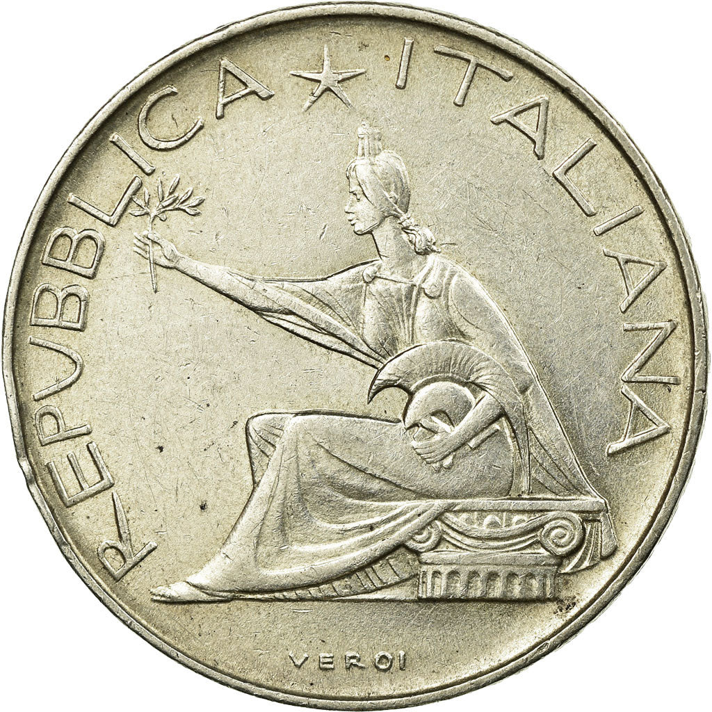 Coin, Italy, 500 Lire, 1961, Rome, AU(55-58), Silver, KM:99