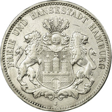 Coin, German States, HAMBURG, 3 Mark, 1911, Hamburg, EF(40-45), Silver, KM:620