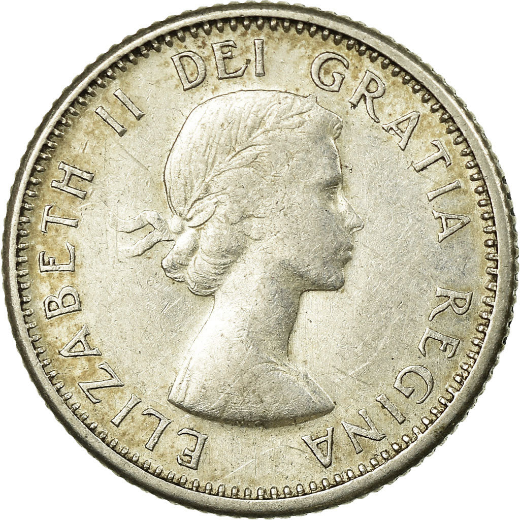 Coin, Canada, Elizabeth II, 10 Cents, 1959, Ottawa, EF(40-45), KM 51