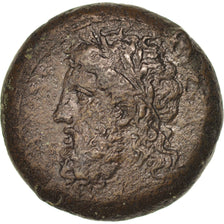 Monnaie, Sicile, Timol&eacute;on (344-336 Bf JC), Zeus, Drachme, Syracuse, TTB