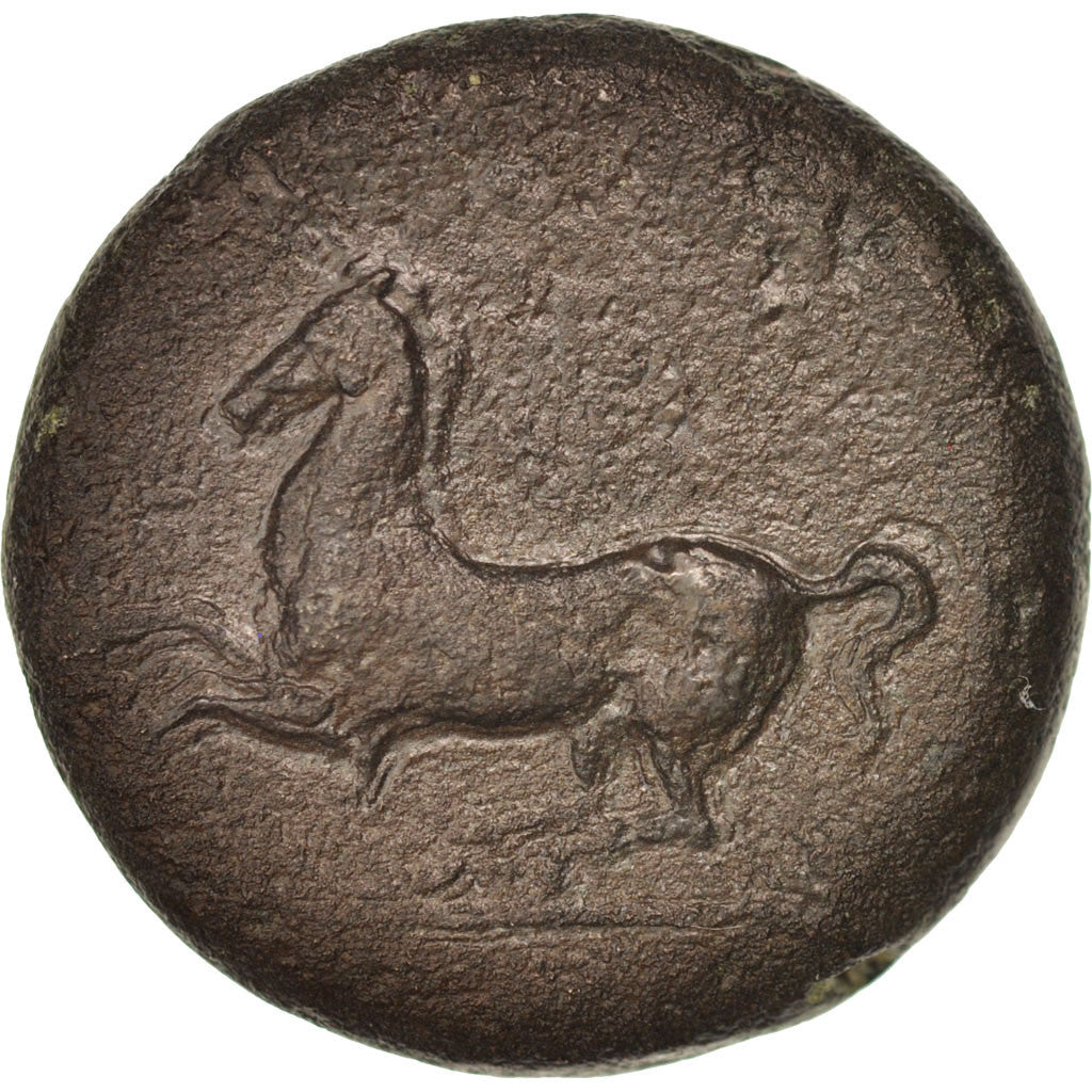 Coin, Sicily, Timol&eacute;on (344-336 Bf JC), Zeus, Drachm, Syracuse