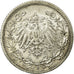 Coin, GERMANY - EMPIRE, 1/2 Mark, 1909, Stuttgart, EF(40-45), Silver, KM:17