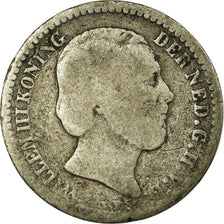 Moeda, Países Baixos, William III, 10 Cents, 1871, VF(20-25), Prata, KM:80