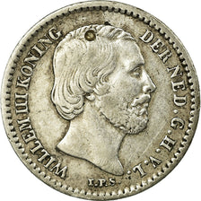 Coin, Netherlands, William III, 10 Cents, 1890, EF(40-45), Silver, KM:80