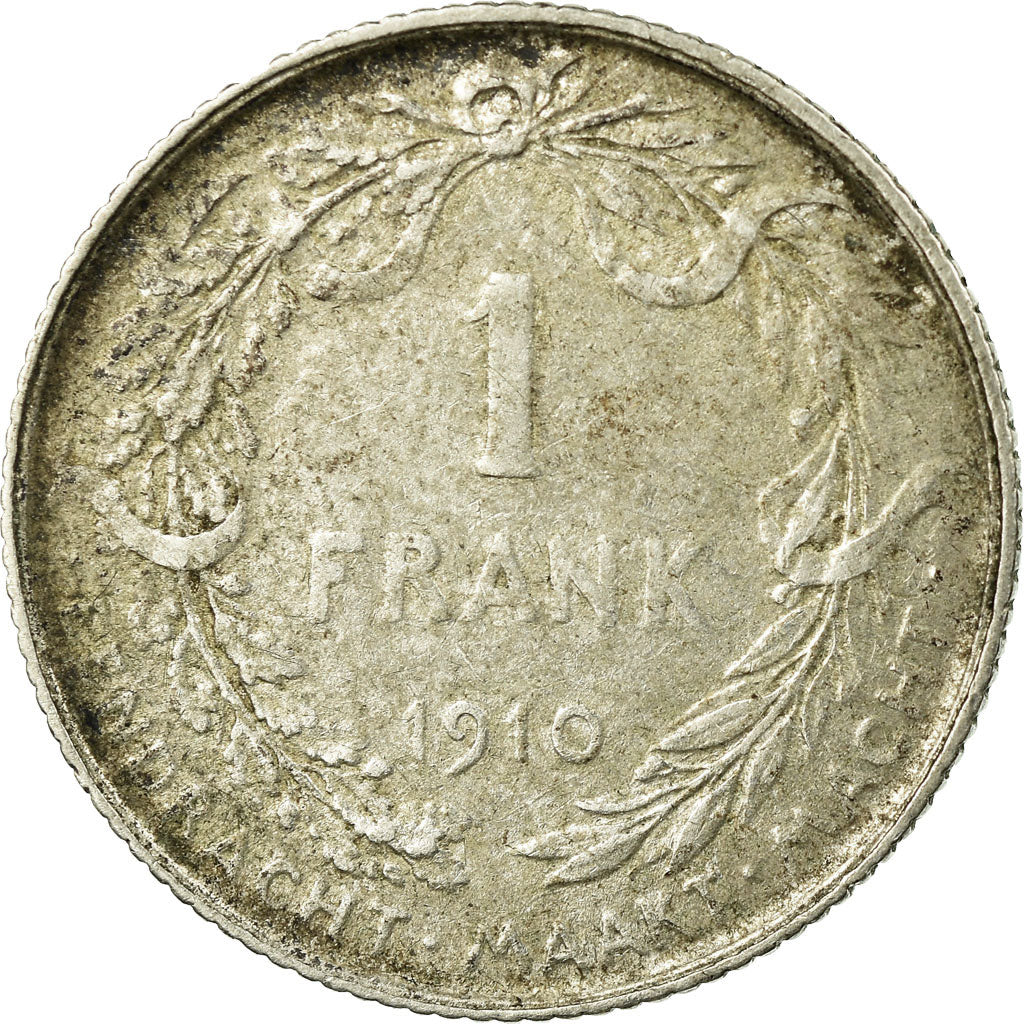 Coin, Belgium, Franc, 1910, VF(30-35), Silver, KM:73.1