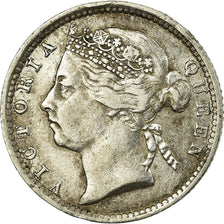 Coin, Straits Settlements, Victoria, 10 Cents, 1896, EF(40-45), Silver, KM:11