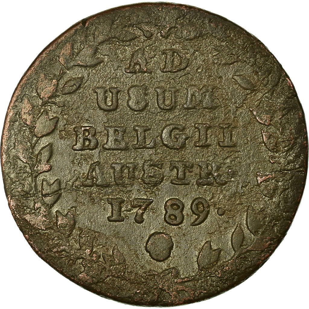 Coin, AUSTRIAN NETHERLANDS, Joseph II, 2 Liards,1789, Brussels,F(12-15),KM 31