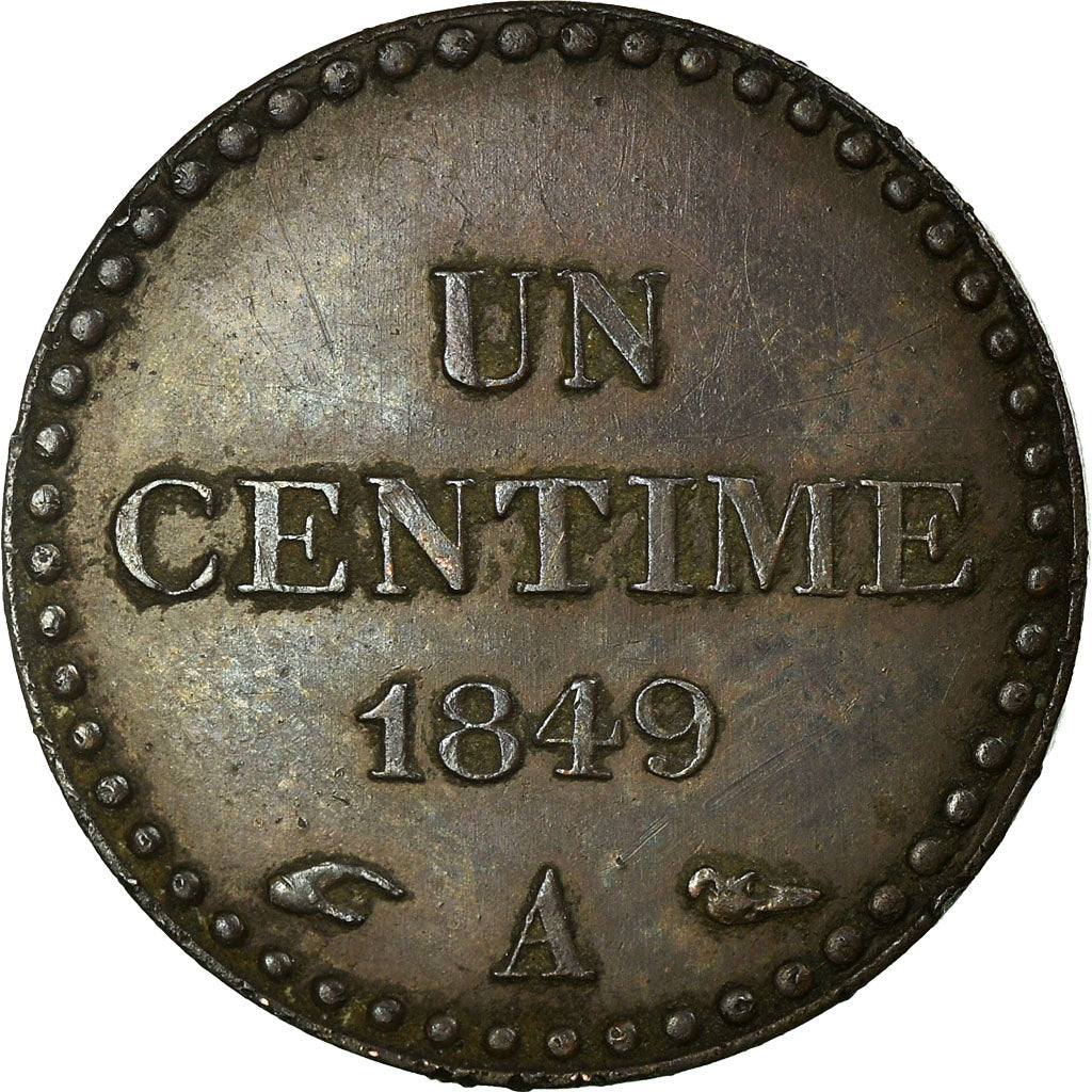 Coin, France, Dupré, Centime, 1849, Paris, AU(55-58), Bronze, KM:754