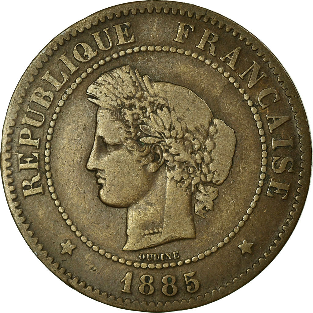 Coin, France, Cérès, 5 Centimes, 1885, Paris, VF(30-35), Bronze, KM:821.1