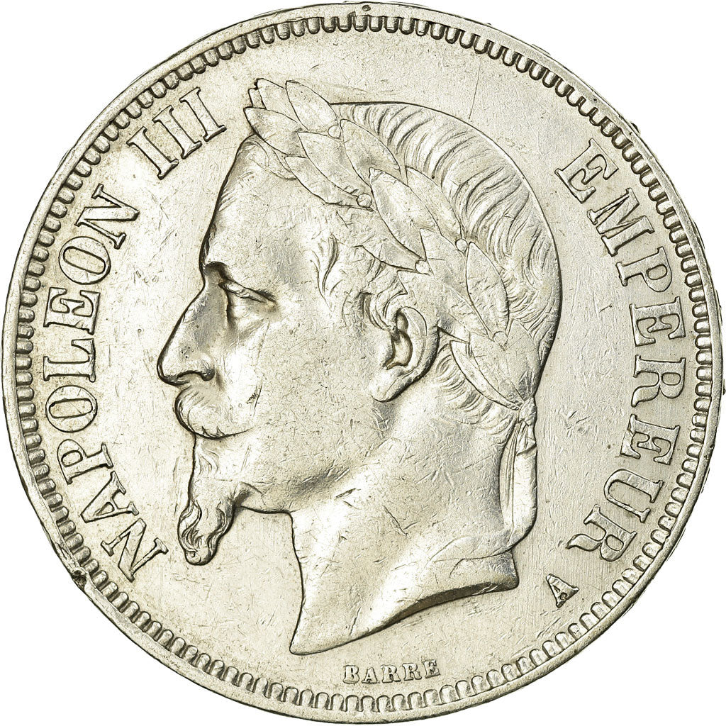 Monnaie, France, Napoleon III, 5 Francs, 1867, Paris, TTB, KM 799.1